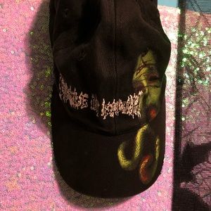 Cradle of Filth thornography snake tongue baseball cap hat one size